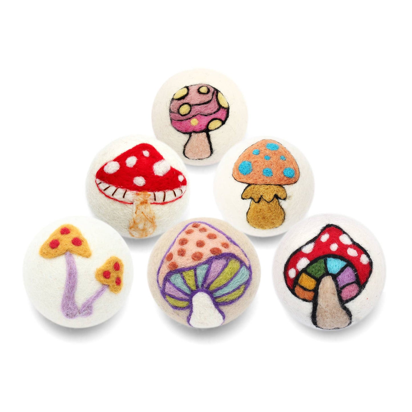 Mushrooms: Eco Wool Dryer Balls Fair Trade