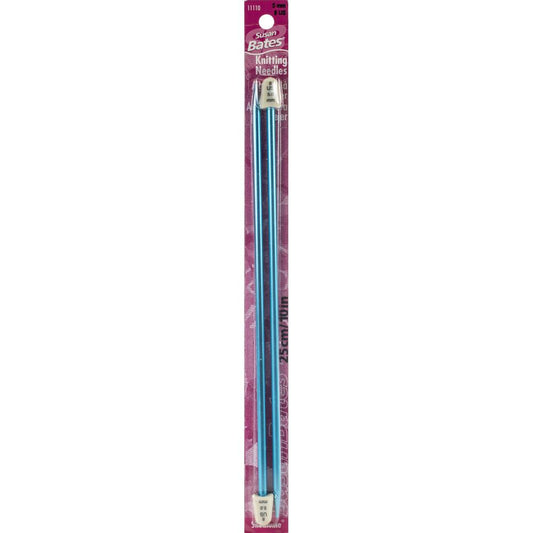 Silvalume Single Point Knitting Needles 10" Size 8/5mm image 1