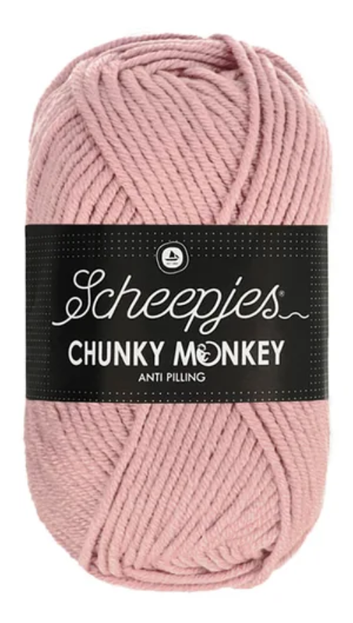 Scheepjes Chunky Monkey Yarn - 1080 Pearl Pink image 0
