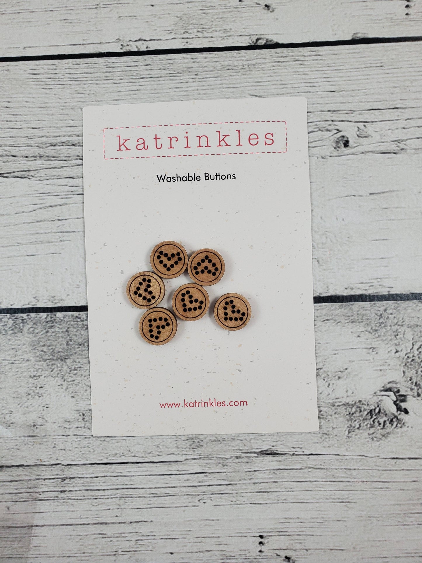 Heart Stitchable Buttons