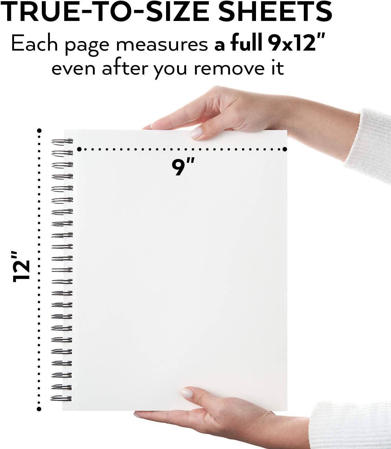 Arteza® Sketchbook 2-Pack, 9" x 12", 100 Sheets Each