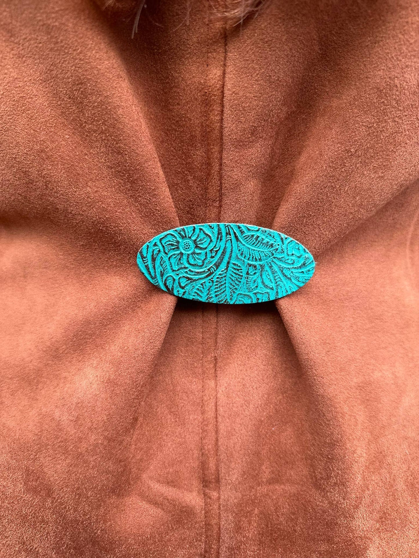 Leather Cinch Clip for Clothing, Unique Boho Women's Gifts