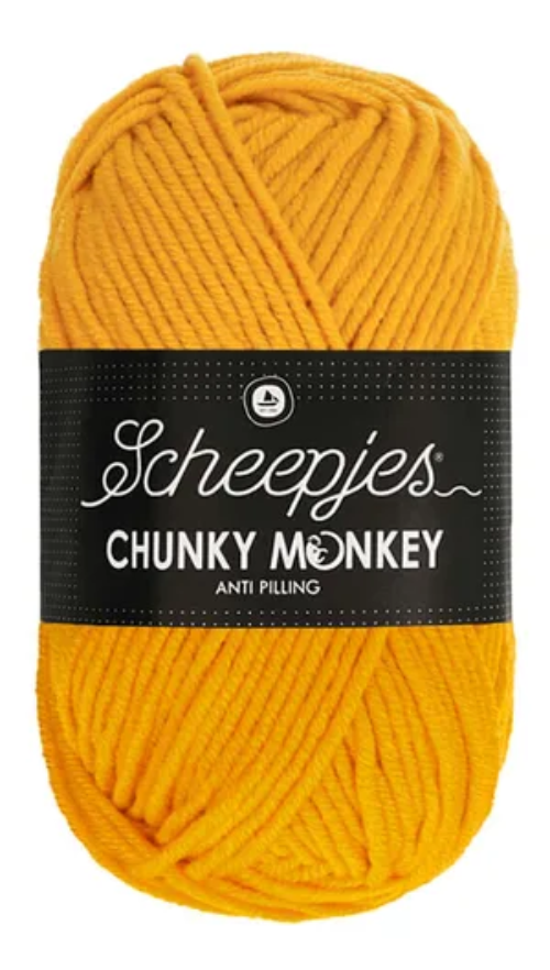 Scheepjes Chunky Monkey Yarn - 1114 Golden Yellow image 0