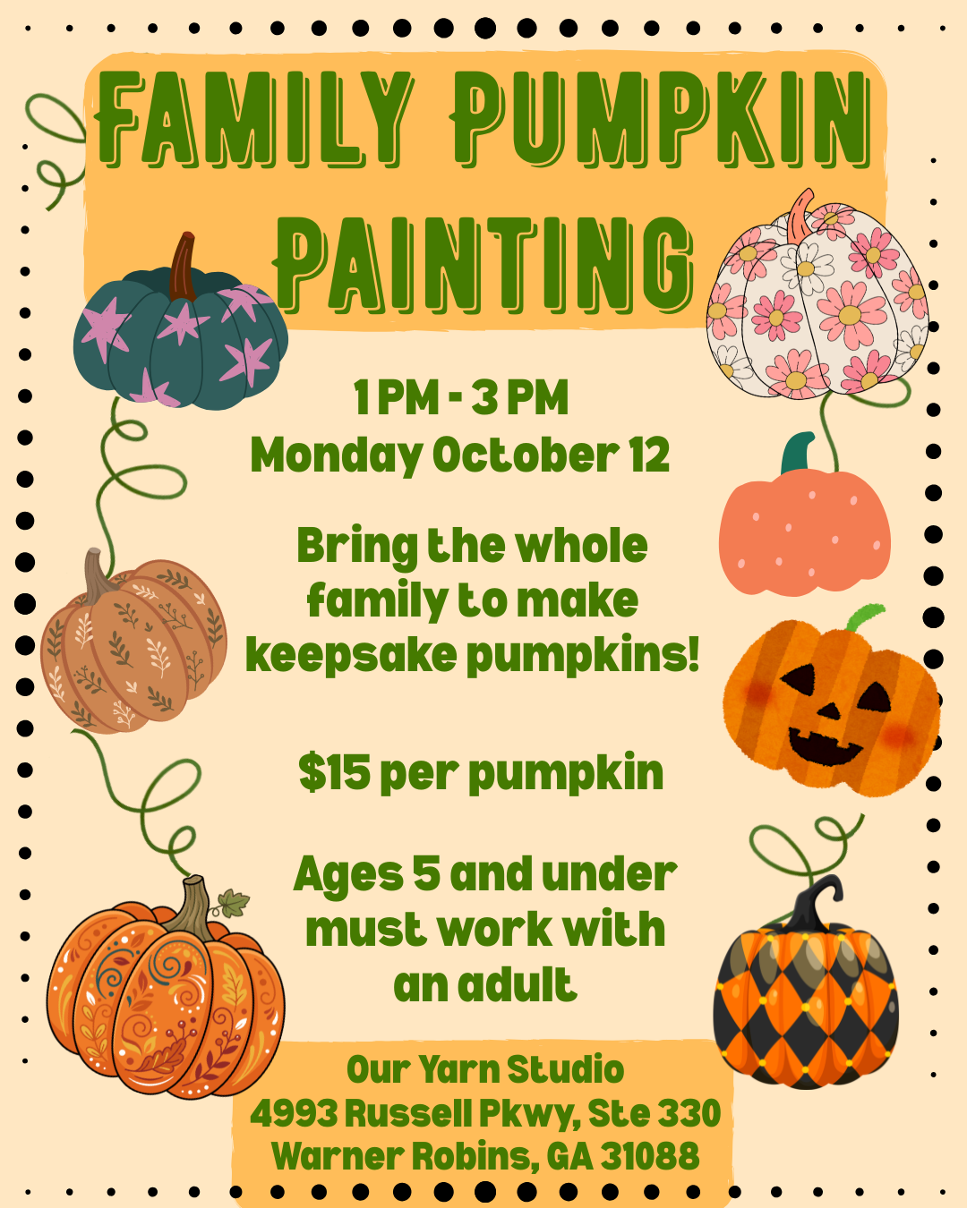 Family Pumpkin Painting