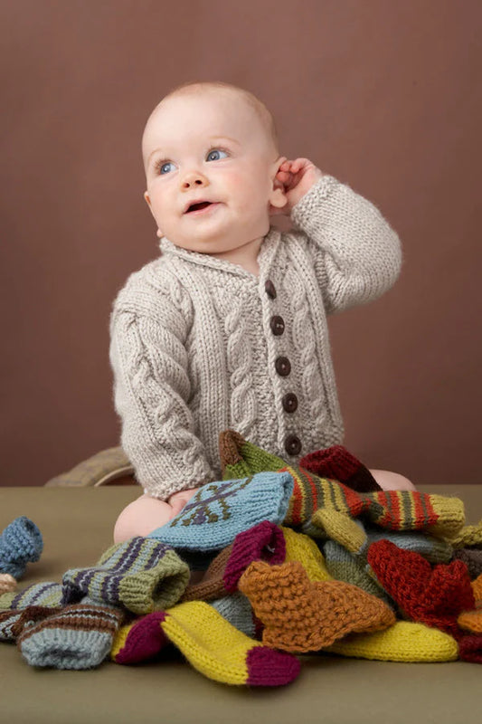 March Knit Level Up: Heirloom Cables Baby Sweater