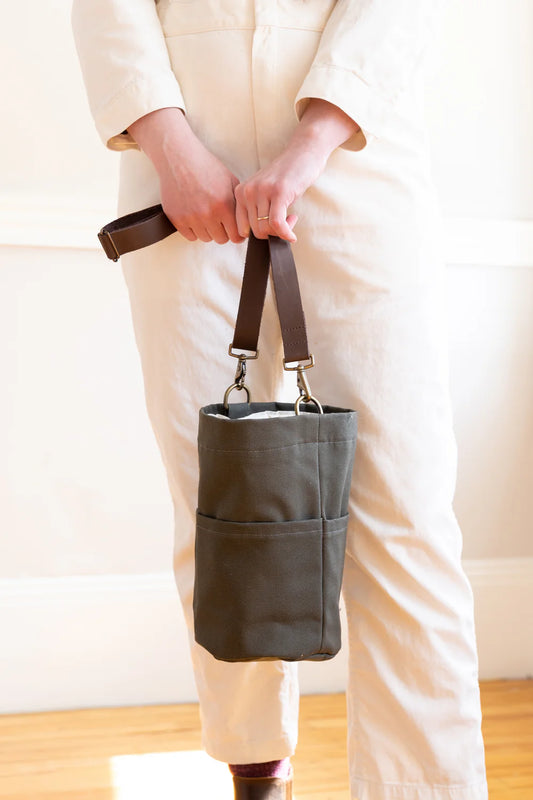 Olive - Canvas Bucket Bag