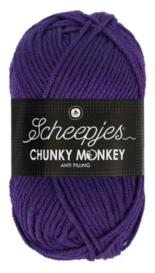 Scheepjes Chunky Monkey Yarn - 2001 Deep Violet image 0