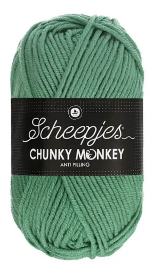 Scheepjes Chunky Monkey Yarn -1725 Eucalyptus image 0