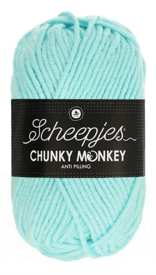 Scheepjes Chunky Monkey Yarn - 1034 Baby Blue image 0