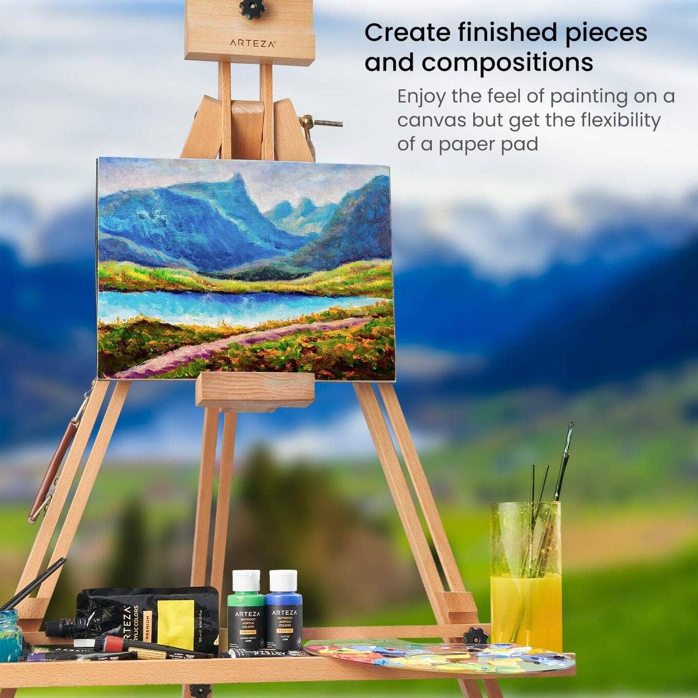 Arteza® Canvas Pad 2-Pack, 9" x 12", 10 Sheets Each