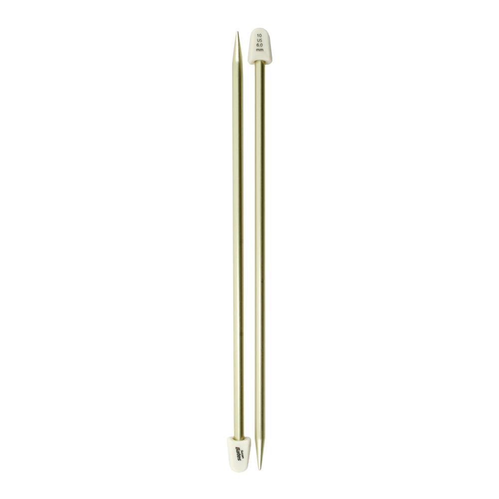 Silvalume Single Point Knitting Needles  10" - Size 10 bc image 0