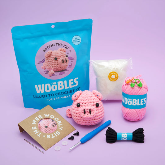 Bacon the Pig Beginner Crochet Kit image 1