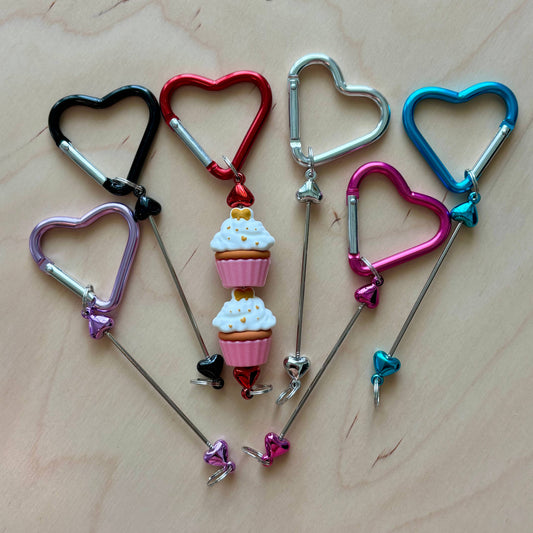 Heart Knitting Keychain - Point Protector Leash - Notions