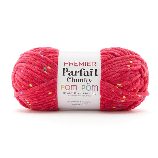 Premier Parfait Chunky Pom Pom Yarn - Party Pink image 0