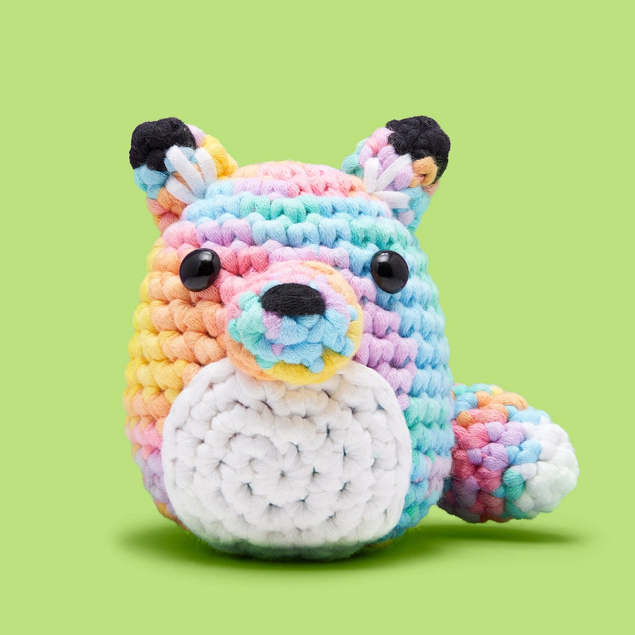Pastel Felix the Fox Beginner Crochet Kit - The Woobles image 0