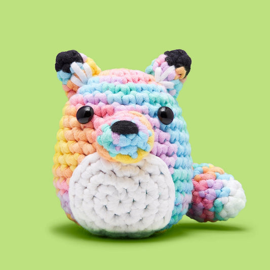 Pastel Felix the Fox Beginner Crochet Kit - The Woobles image 0