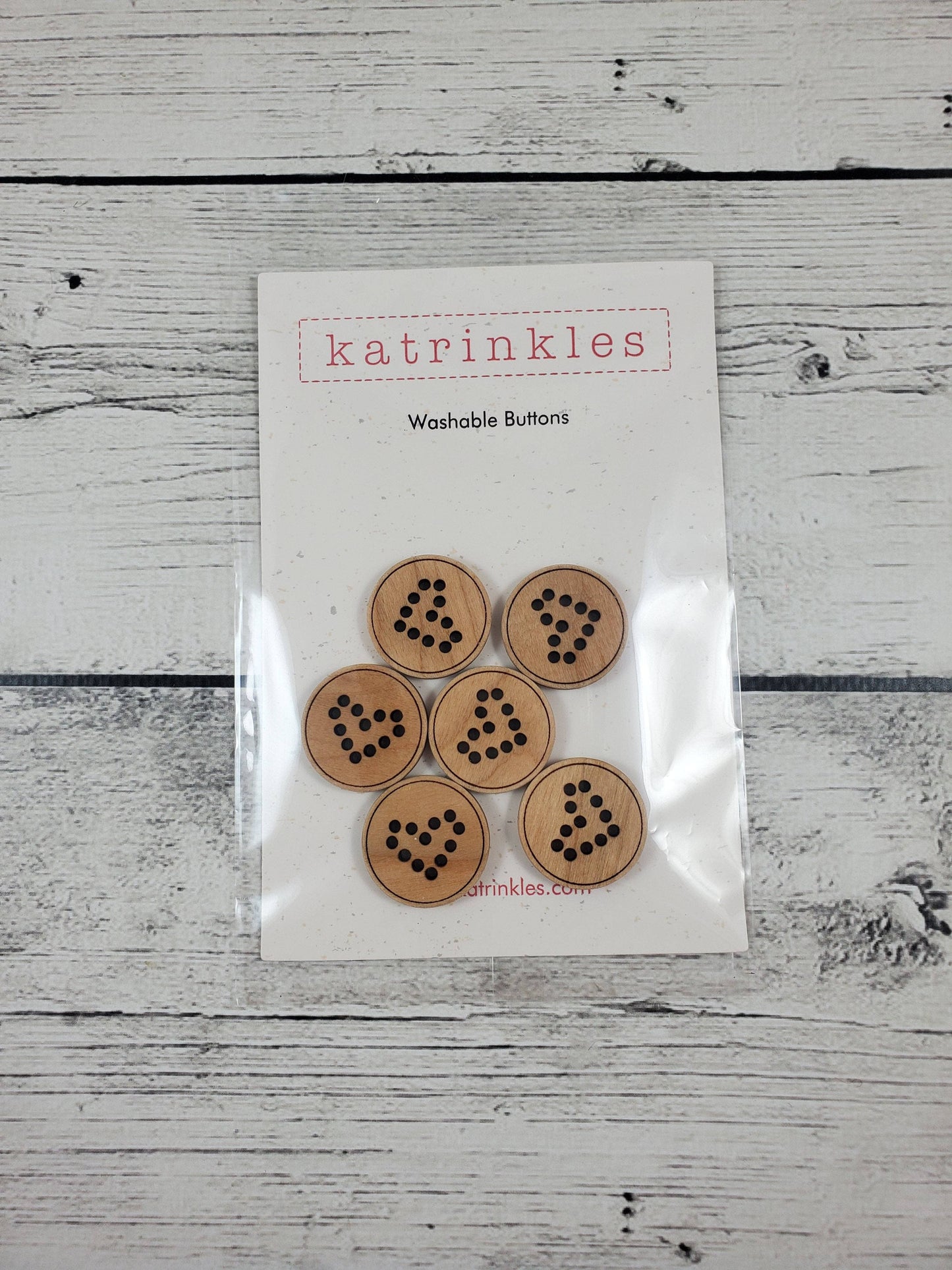 Heart Stitchable Buttons