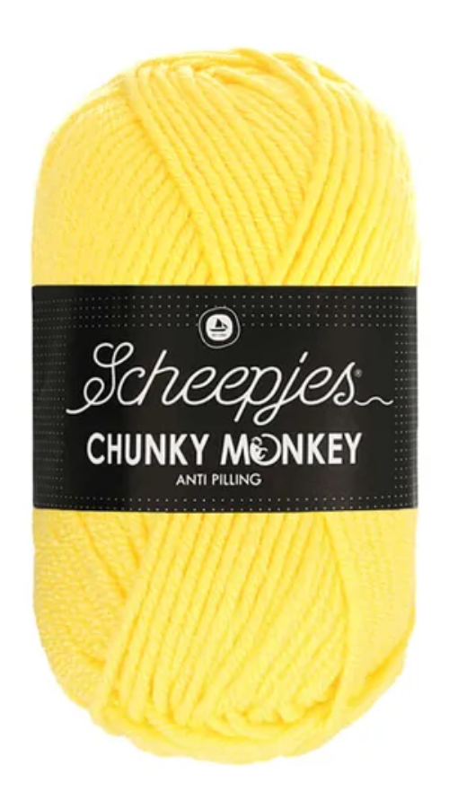 Scheepjes Chunky Monkey Yarn -1263 Lemon image 0