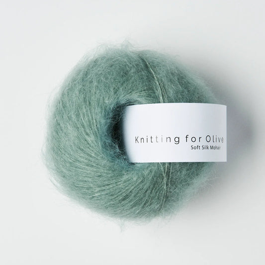 Dusty Aqua - Soft Silk Mohair - Knitting For Olive image 0