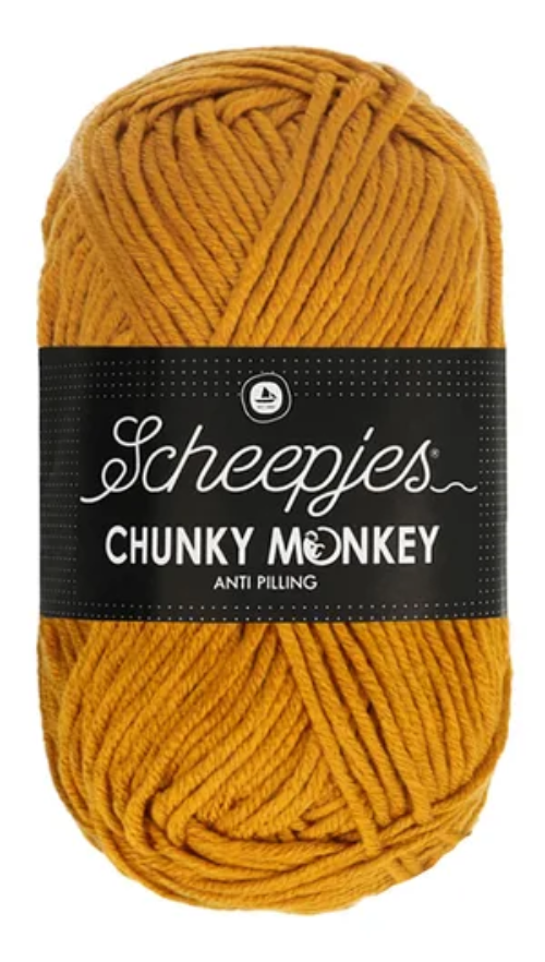 Scheepjes Chunky Monkey Yarn -1709 Ochre image 0