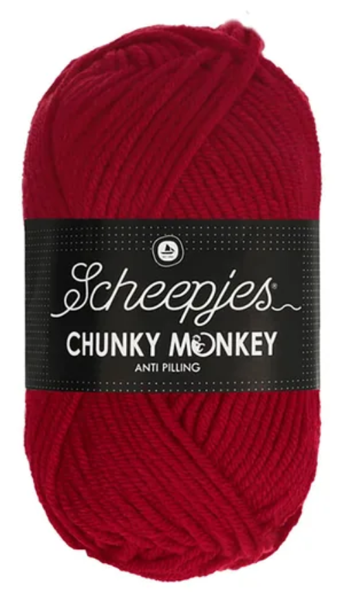 Scheepjes Chunky Monkey Yarn -1246 Cardinal image 0
