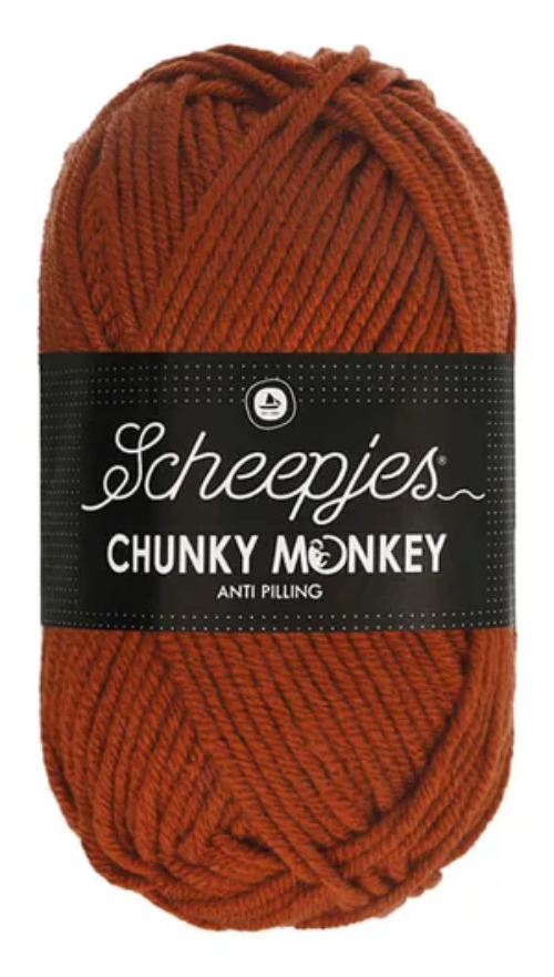 Scheepjes Chunky Monkey Yarn - 1029 Rust image 0