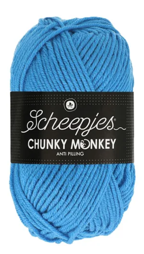Scheepjes Chunky Monkey Yarn - 1003 Cornflower Blue image 0
