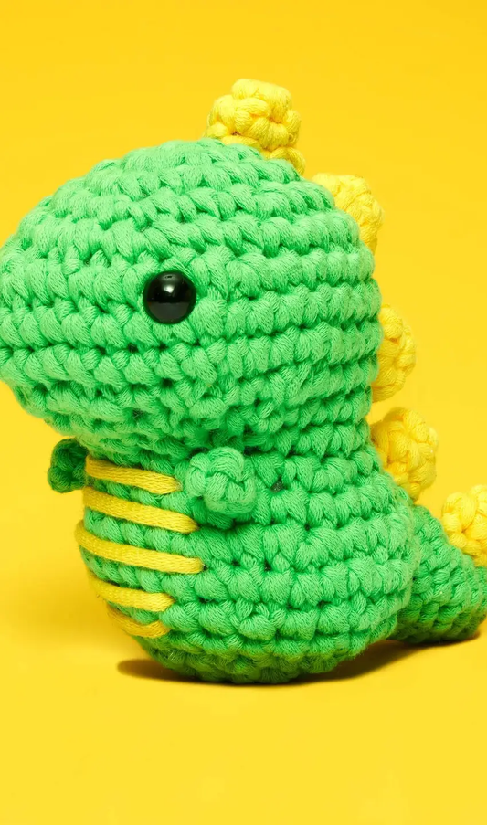 Fred the Dinosaur Beginner Crochet Kit image 1